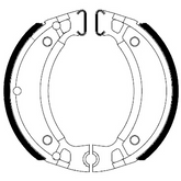 Ganasce Freno FERODO ECO FSB731A Posteriore per YAMAHA TT-R110E 110 2013 - 2013